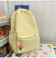 Mochila Impermeable de Nylon para Mujer Bolsa de Viaje Femenina Mochila Escolar para Niñas Adolescentes Bolsa de Libros de Color Sólido - details 33