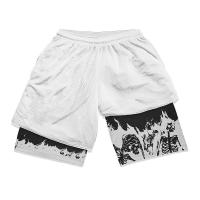 Pantalones Cortos de Entrenamiento Berserk con Estampado de Calavera Secado Rápido, Elástico, Con Pocetas para Hombres Ropa Activa de Verano - details 11