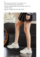 Suela de espuma pequeños zapatos blancos nueva suela gruesa que aumenta feos zapatos deportivos lindos casual versátil transpirable zapatos de mujer - details 15