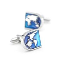 Gemelos con mapa del mundo para hombre IGame, hechos de material de latón de alta calidad, diseño de globo azul, regalo - details 7