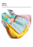Bolsa de nubes de color arcoíris, tamaño pequeño, bolso para un solo hombro. - details 4