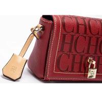 CH Fashion Design 2024 Nuevo modelo de cabeza impresa en color sólido Accesorios de metal Hebilla Bolso de hombro para mujer Marca Mochila de lujo de alta gama - details 17