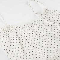 Vestido acampanado con panel de encaje de alta calidad, blanco encantador para fiestas y vacaciones, minivestidos corsé sin mangas, dulce elegante - details 33