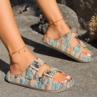 Zapatillas de Playa para Mujer Suaves con Doble Hebilla Moda de Verano Holiday Ajustables - details 4