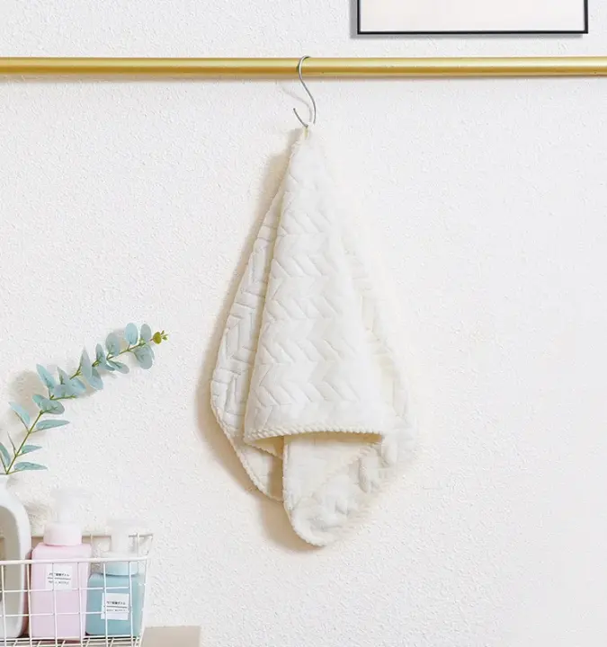 Toalla facial de secado rápido para adultos, paño de baño supersuave, absorbente de pelo, Coral, 35x75cm - 1