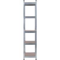 Estantería Modular de Acero Galvanizado y MDF Antihumedad Paquete 2, 5 Baldos Ajustables, Carga Máxima 875Kg, 90x40x180cm - details 3