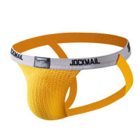 JOCKMAIL-ropa interior Sexy Gay para hombre, suspensorio, Tanga con anillo, Cuecas, Mascuas, calzoncillos transpirables de malla de cintura baja de arcoíris - details 3