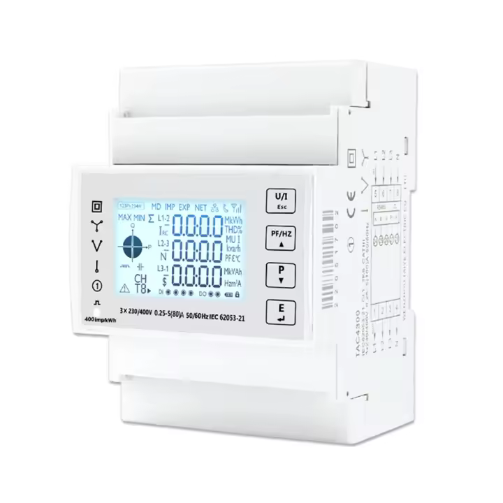Vatímetro Digital TAC4300, medidor de consumo eléctrico de energía, voltímetro, guía Modbus RS485, medidor eléctrico - 1
