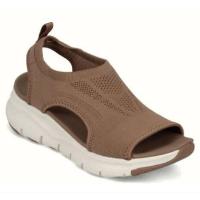Sandalias de cuña con punta abierta para mujer, zapatos informales ligeros con plataforma de pescado de malla, verano 2024 - details 8