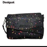 Desigual Lady Casual Diseño con espalda abierta Bolso bandolera de un solo hombro moderno y versátil (tamaño: 27*12.6*18) - details 8