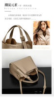 Bolso de cuero suave para mujer, bolso tipo cesta de verduras para mujer, bolso de hombro de alta gama, bandolera, versátil, tipo cubo. - details 9