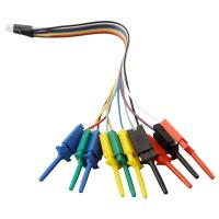 10 Uds 20CM 10Pin gancho de prueba Clip analizador lógico Cable pinza sonda Kit de abrazadera de Cable prueba de equipo eléctrico - details 4