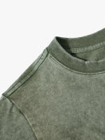 Camisetas lavadas con estampado abierto de sandía para mujer, Camiseta de algodón Y2K, Top holgado de Hip Hop, ropa suave y transpirable - details 44