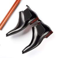 Zapatos de boda de suela blanda cómodos formales de cuero genuino para hombre, diseño de tendón de vaca de bajo precio, otoño - details 0