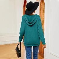 Sudadera con capucha elegante para mujer, manga larga, moda coreana, estilo casual y suelto - details 4