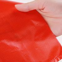 Bolsas de plástico rojas de 50 piezas con asa, bolsa de chaleco grueso para supermercado, tienda de comestibles, regalo, almacenamiento de compras, bolsa de basura de cocina - details 4