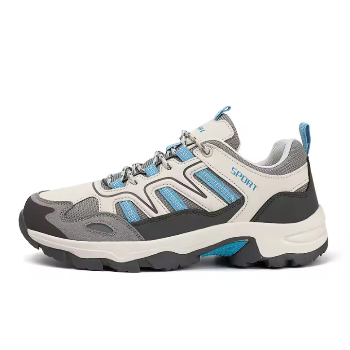 Zapatos de senderismo impermeables para hombre, zapatos de senderismo de cuero de caña baja para senderismo al aire libre, senderismo, acampada y caminar - 1