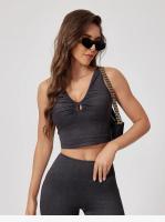 Nueva camiseta interior deportiva de mezclilla Sexy para mujer, sujetador hueco sin sentido para correr, sujetador antigolpes para gimnasio, ropa interior deportiva de secado rápido para Yoga en la espalda para mujer - details 1