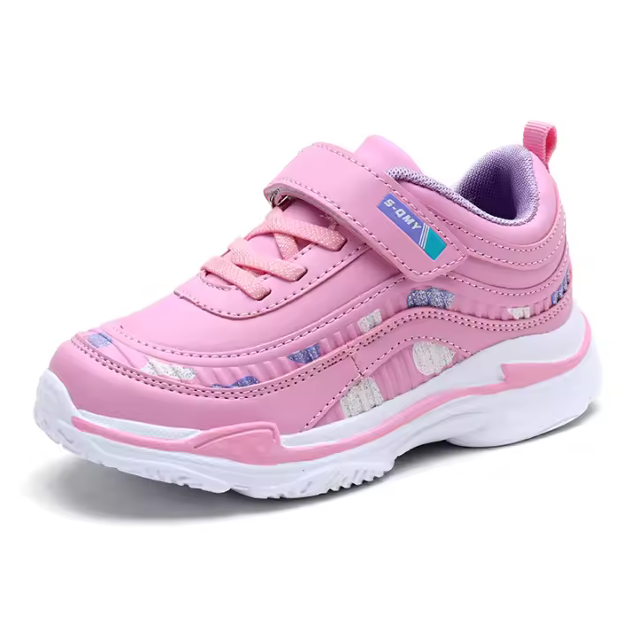 Zapatillas Deportivas para Niñas Impermeables Zapatos de Correr para Niños Antideslizantes y Transpirables en Rosa - 1