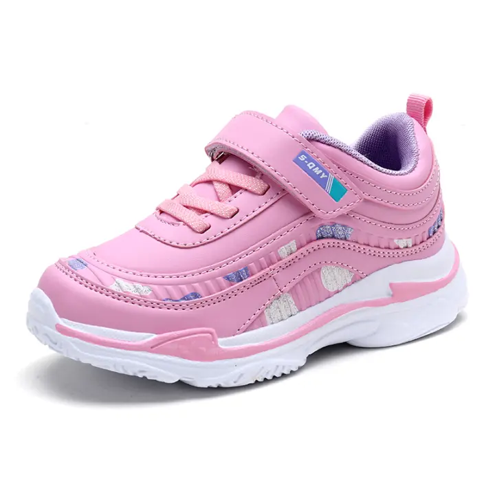 Zapatillas Deportivas para Niñas Impermeables Zapatos de Correr para Niños Antideslizantes y Transpirables en Rosa - 1