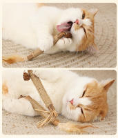 HOOPET-Palo de poligono de madera para gato, palo Molar de hierba gatera, palo de Limpieza de dientes, suministros para mascotas, Juguetes - details 9