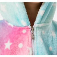 Pijama de dinosaurio Kigurumi para bebé y niño, ropa de franela con dibujos de animales rojos, unicornio, Invierno - details 4