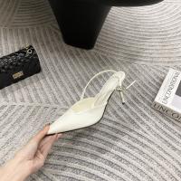 Bolsa de tacón fino puntiagudo sandalias de cabeza de las mujeres usan nuevo trasero francés versátil boca vacía poco profunda zapatos individuales zapatos de mujer - details 43