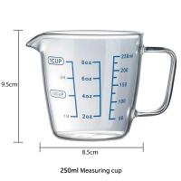 Taza de Vidrio de Alta Silicia Medidor Líquido con Escala Adecuado para Hornear en la Cocina - details 1