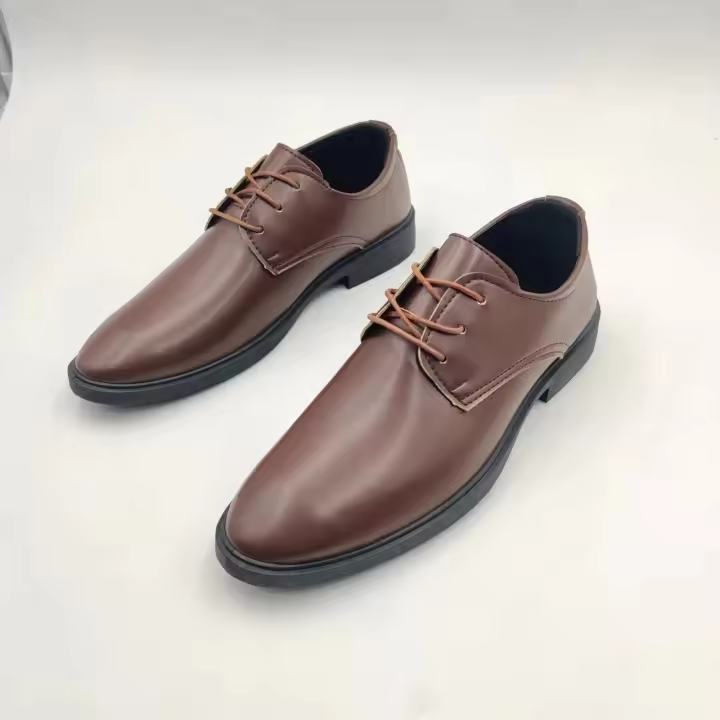 Primavera y otoño vestido de negocios informal británico zapatos de cuero zapatos de hombre aumento de altura interior zapatos individuales - 1