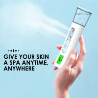 Vaporizador Facial portátil, nebulizador de Nano niebla, Humidificador hidratante de la piel, máquina de prueba de piel Facial, pantalla LED de Spa - details 4