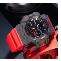 Reloj militar para hombre, resistente al agua, con manecillas luminosas, digital, pulsera de goma, deportivo, 50M, 8043 - details 15