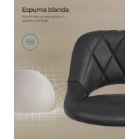 Taburete de Bar Juego de 2 Sillas de Cocina con Marco de Metal Estable y Cubierta de Terciopelo - details 14
