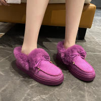 Botas de nieve de terciopelo para mujer, botines cálidos de felpa con cordones, zapatillas suaves, zapatos cómodos de algodón, invierno, 2023 - details 1