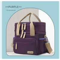 Bolsa de almuerzo de doble capa Bolsa de hielo portátil de gran capacidad Bolsa de almuerzo expandible portátil a prueba de fugas Bolsa de picnic - details 13