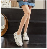 Zapatos blancos de piel de cerdo Wulacao Suela gruesa, estilo casual, deportivo para mujer - details 22