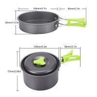 Utensilio de cocina para acampar y carretera, juego de villa ultraligero para exteriores, con cuchara plegable, tenedor, equipo de viaje para senderismo - details 9