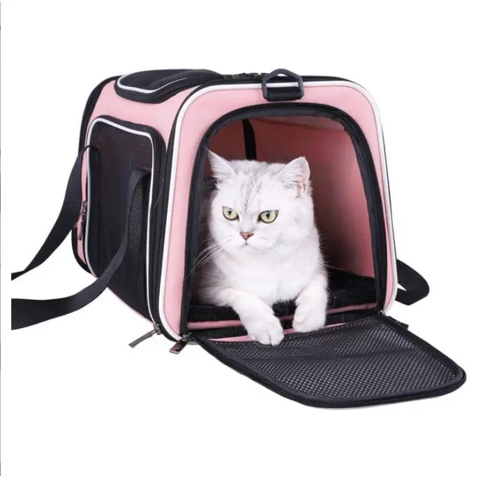 Mov Bolsa para mascotas, Bolso de mano portátil para la venta con mascotas, Bolso de hombro, soporte de alambre de arce transpirable con fondo - 1