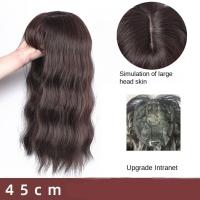 Flequillo de aire 3D, pieza superior de pelo sintético, flequillo falso Natural, rizos, flequillo francés, Clip en Clourse, bloque de extensión de cabello, uso diario - details 13