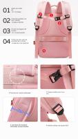 Mochila para niñas de gran capacidad multifuncional, clasificación en seco y húmedo, viaje corto, mochila impermeable de nylon. - details 4