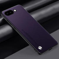 Funda de lujo de cuero PU para Google Pixel 9A Cubierta trasera de silicona mate - details 13