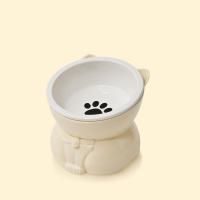 Dispensador de alimentos, cuenco de cerámica para gatos, cuenco creativo y bonito para base alta, alimentador antideslizante desmontable para mascotas, gatito y cachorro - details 13