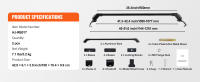 SucceBuy Barras transversales universales para portaequipajes, barras transversales de aluminio de alta resistencia, barras transversales de techo ajustables con cerraduras - details 5