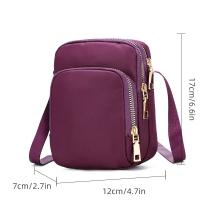 Bolso de hombro impermeable para mujer, bandolera con cremallera para teléfono móvil, multifunción, para muñeca - details 1
