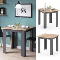 Mesa de comedor, roble dorado/gris, 80 x 80 cm - details 3