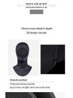 Gorro de Buceo de Neopreno Capucha de Traje Submarino para Surf y Natación Equipo de Buceo Medusas - details 4