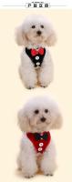 Collares para perros con lazo elegante, corbata, cuerda de tracción, arnés navideño para mascotas para perros pequeños y medianos, correa para el pecho para gatos, accesorios para perros, regalos - details 12