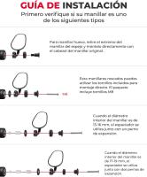 Espejo Manillar Universal para Motocicleta Plegable Giratorio de 360 ° - details 3