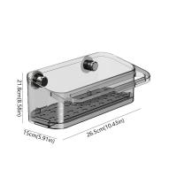 Escurridor de fregadero de cocina sin perforaciones, soporte para esponja con ventosa montada en la pared, impermeable, ahorro de espacio, organización de cocina a prueba de polvo - details 0