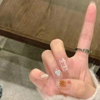 Caja de 24 piezas uñas removibles estilo corto parches uñas postizas uñas tabletas - details 9