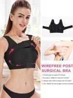 Sujetador De Postoperatorio Para Mujer, Camiseta Sin Mangas De Compresión Con Cierre Frontal, Sujetador Deportivo De Yoga Con - details 2